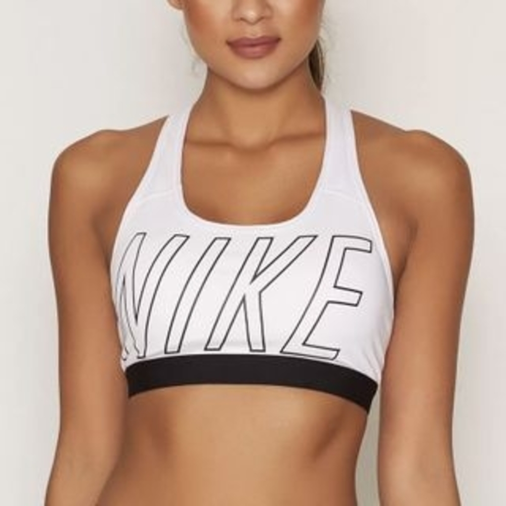 Nike Women's Black and White Sports Top